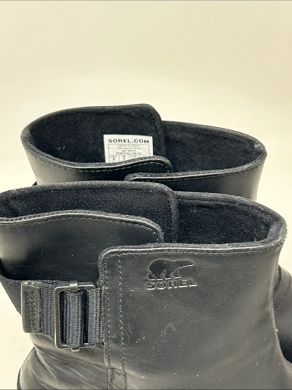 Sorel Slimboot Short Pull-On Boots Size 10 Black